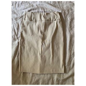 Nude knee length dress skirt